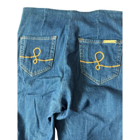 Lilly Pulitzer Ocean Kay High Rise Crop Stretchy Denim Jean Size 6 - Picture 8 of 10